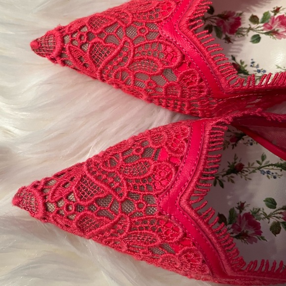 Gucci Lace Pizzo Venice soft Pump - Pink - Picture 10 of 15